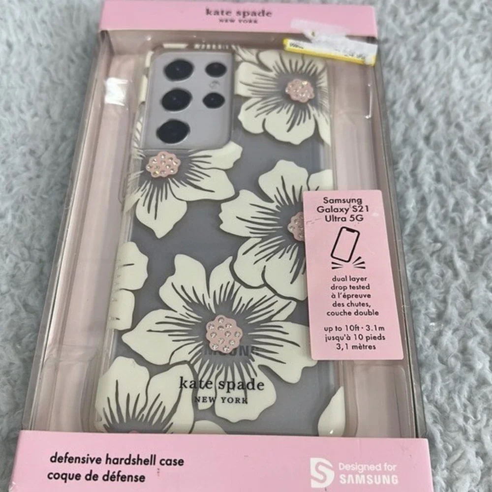 Kate Spade Phone Case Samsung galaxy S21 new in box open box Floral Tropical‎